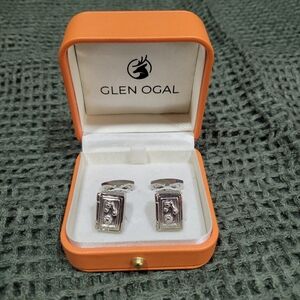 Novelty Safe Silver Cufflinks